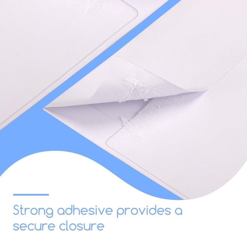 Outdoramic A2 Envelopes Self Seal 500 Pack - 4-3/8 x 5-3/4 White Invitation Envelopes Bulk for Postcard, Wedding, RSVP, Thank You Notes, Announcements, Greeting Cards, Photos - Image 3
